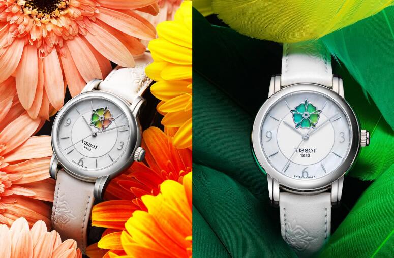 Forever imitation watches sales show charming flower pattern.